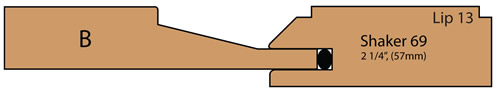 cutaway of Tasker Cabinet Door